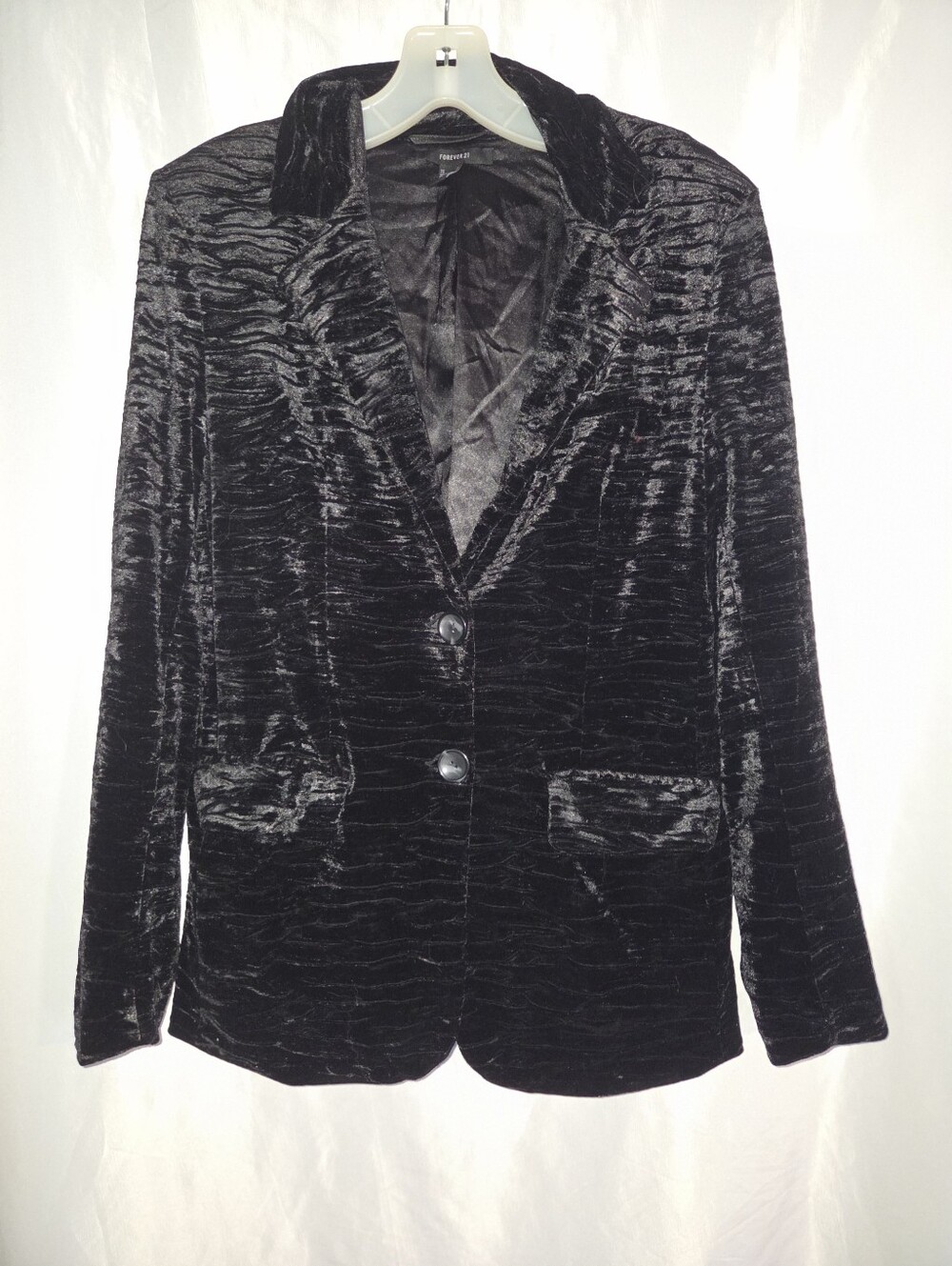 Forever 21 Black Velvet Blazer